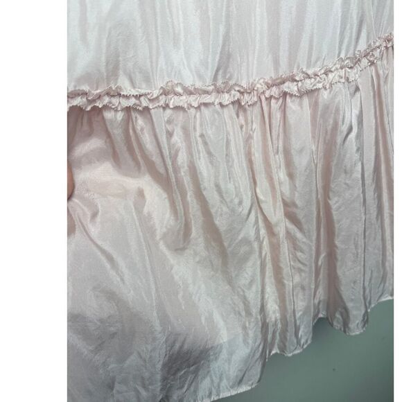 Tory Burch Silk Corded Skirt in Iced Pink Sz. 12 - Picture 7 of 7